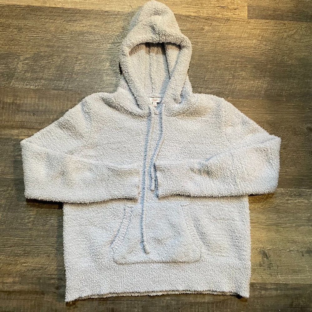 Candies Fleece Long Sleeve Light Blue Pullover Hoodie - Juniors size Large